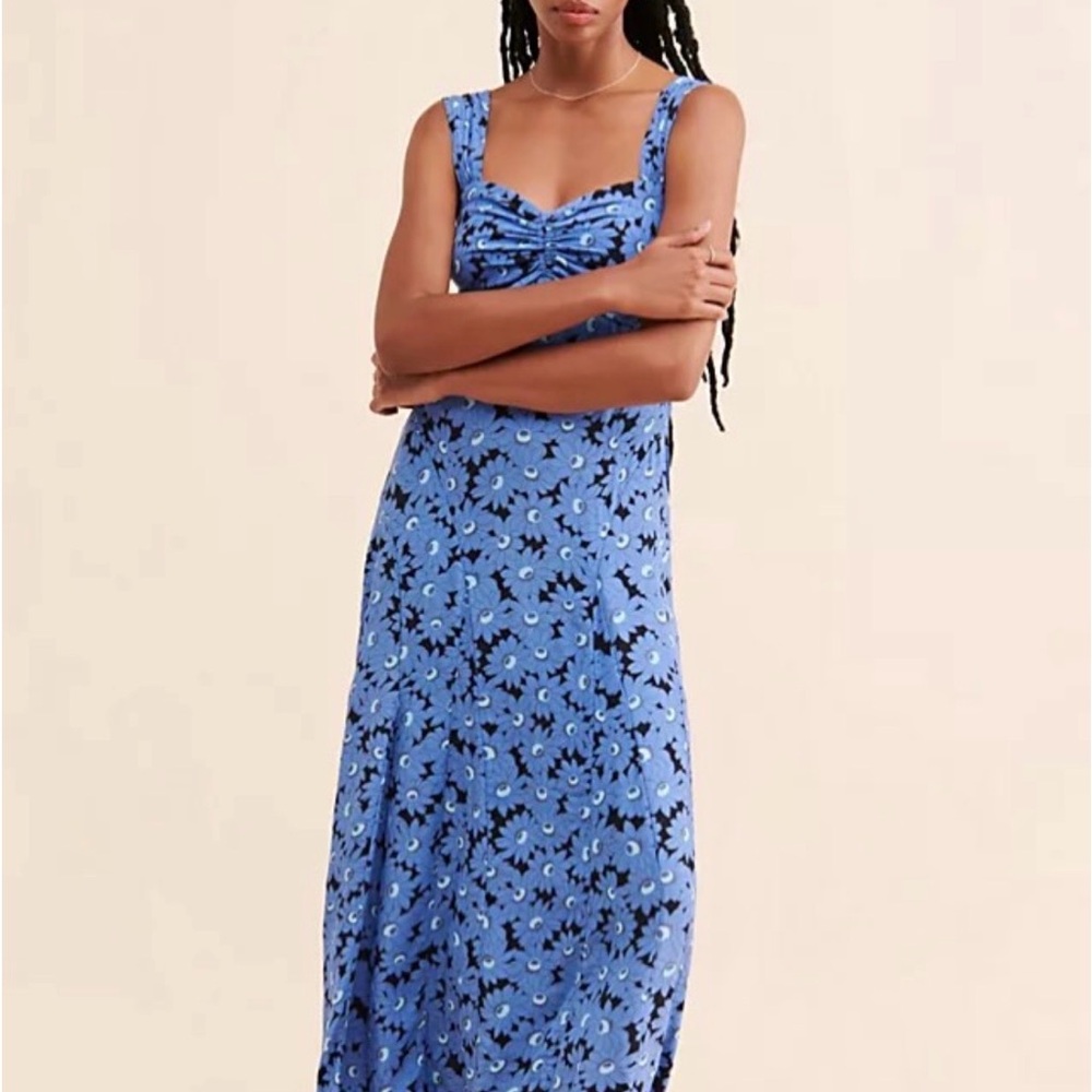 Free People Blue Floral Dress